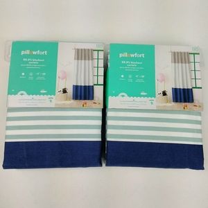 Pillowfort 99.9% Blackout Curtain Set 42"W x 84" L